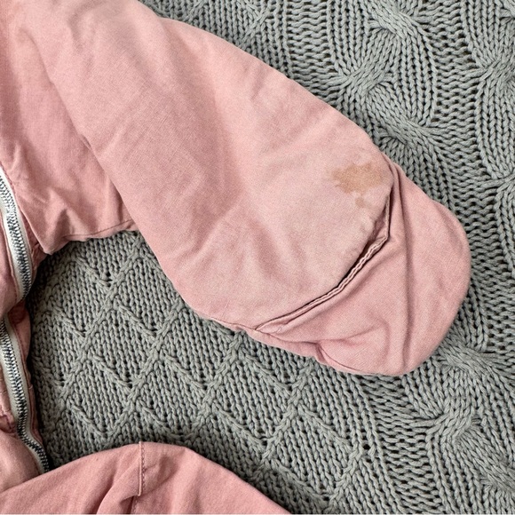 50s 60s Vintage Girls Youth Ski Master Snowman Embroidered Pink Snow Ski Suit - Picture 3 of 16